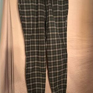 Hollister Men's Plaid Chinos - Black and Gray